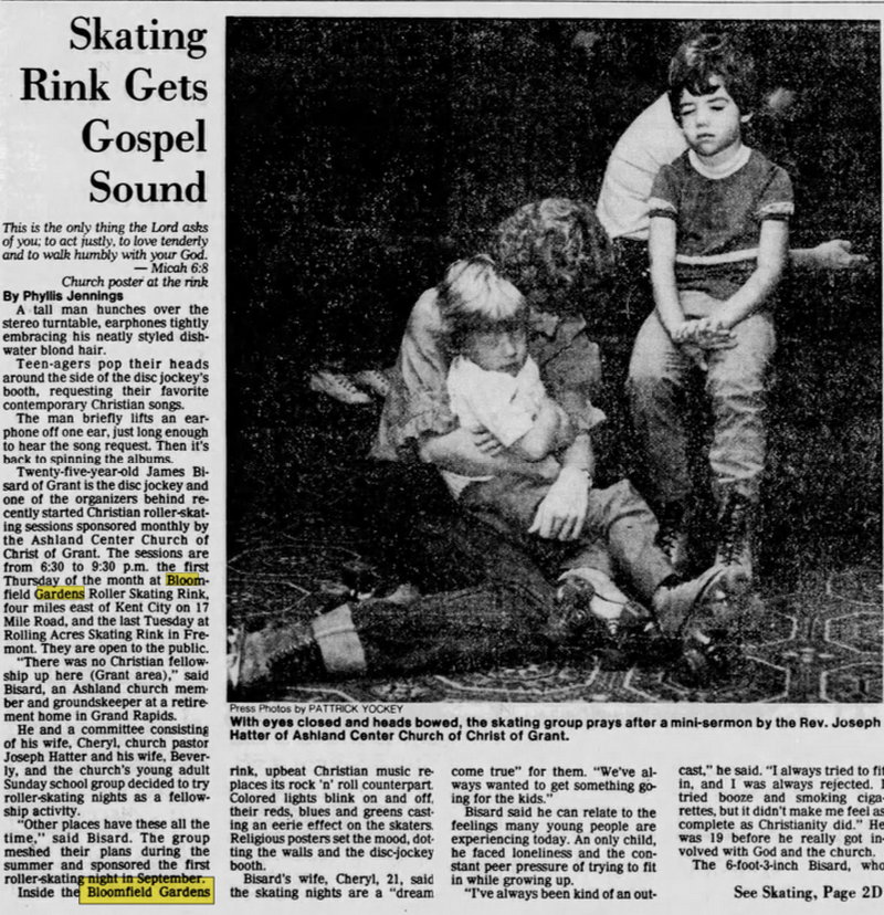 Bloomfield Gardens - Nov 26 1983 Article (newer photo)